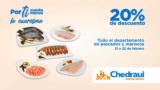 En Chedraui 20% de descuento en todo el departamento de pescados y mariscos hasta hoy