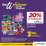 Promo Chedraui: 20% de bonificación en juguetería + 3 msi