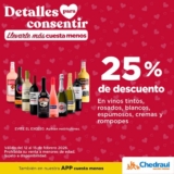 Promo San Valentín Chedraui: 25% de descuento en vinos