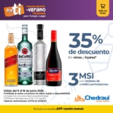 En Chedraui 35% de descuento en vinos y licores