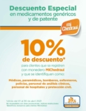En Chedraui 10% de descuento en medicamentos genéricos y de patente para médicos, enfermeros, policías, bomberos y más