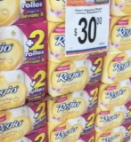 En Chedraui papel de baño Regio Luxury Almond Touch 6 rollos a $30 pesos