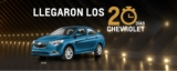 Promoción 20 Días Chevrolet 2020 con autos desde $156,000 pesos