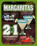 2×1 en Margaritas en Chili’s del 22 al 29 de septiembre
