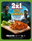 2×1 en Alitas y boneless en Chili’s participantes al pedir por delivery