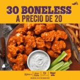En Chili’s llévate 30 boneless a precio de 20 este fin de semana de puente