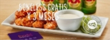 Promoción Chili’s Plaza Cumbres: Boneless gratis por 3 meses si eres de los primeros 50 clientes con Foody Rewards