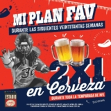 Cervezas 2×1 en Chilis durante los partidos de la NFL