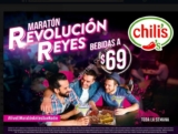 En Chilis Maratón Revolución-Reyes con bebidas a solo $69