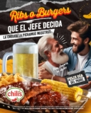 En Chili’s cerveza de cortesía para papás este domingo en la compra de ribs o burgers (en sucursales participantes)