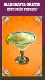 En Chilis margarita Gratis este 22 de febrero por el Día de la Margarita