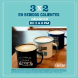 En Cielito Querido Café 3×2 en bebidas calientes hoy de 2:00 a 6:00 PM
