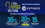 Venta Nocturna Cimaco: Hasta 35% de descuento o hasta 20% en monedero y hasta 15 mensualidades congeladas