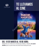 Pases gratis para la película de El Parque Mágico con tus compras en centros comerciales