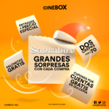 Promoción de Navidad Cinebox Santabox: cupones de palomitas Gratis, entradas a $30 y más