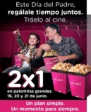 Promo Día del Padre Cinedot: 2X1 en palomitas grandes