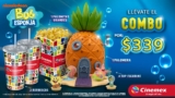 Combo Bob Esponja Cinemex: Palomera + 4 figuras + palomitas + 2 refrescos por $339 y más