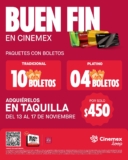 Cinemex Buen Fin 2025: Paquetes con boletos a precio especial