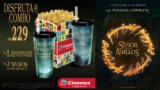 Nuevo combo Cinemex El Señor de los Anillos con vasos edición especial