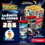 Nuevo Combo Cinemex Volver al Futuro con vasos coleccionables