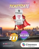 Promoción Cinemex Ticketízate 2020-2021: Obtén boletos al 2×1 y descuentos en dulcería