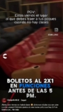 2×1 en boletos antes de las 5 p.m. en Cinépolis este viernes