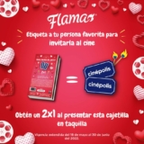 Cupón 2×1 Cinépolis en cajas de fósforos Flama