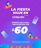 Entradas a Cinépolis Jr a sólo $60 hasta el 27 de noviembre