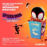 Promoción Cinépolis: Haz mix tus palomitas y llévate un separador de Spider-Man y refill de palomitas gratis
