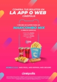 Cupón Cinépolis Maxicombo Mix a precio especial al comprar tus boletos en la página web o en App