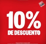 Promoción 10×10 en City Club del 28 al 31 de agosto