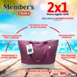 2×1 en bolsa térmica Member’s Choice en tiendas City Club