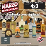 4×3 en tequilas y mezcales en City Club