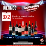 3×2 en vinos seleccionados en los últimos días del Noviembre Espectacular City Club