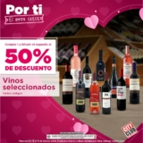 Segundo a mitad de precio en vinos en City Club del 13 al 15 de febrero por San Valentín