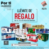 En City Club compra $1,000 o más en vinos y licores y llévate GRATIS un 12, 18 ó 24 pack de cerveza