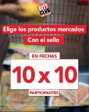 Promoción City Club 10×10: 10% de descuento al comprar 10 productos participantes del 11 al 14 de junio