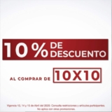 Promoción City Club 10×10: 10% de descuento en productos participantes del 13 al 15 de abril