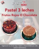 Promoción City Club Día de las Madres: Pastel de 3 leches Frutos Rojos o Chocolate + bouquet de flores a $299