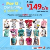 Playeras Disney a $149 en City Club