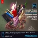 Clase online gratis del Webinar de Adobe «Procesos de diseño y edición digital eficiente» hoy miércoles a las 12:00