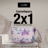 2×1 en cosmetiqueras seleccionadas en Cloe
