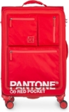 Oferta Prime: Maleta de viaje de 24 pulgadas Cloe Pantone Red Pocket baja a su menor precio + 15 meses sin intereses