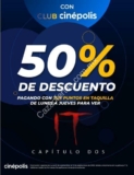 Promoción Club Cinépolis 50% de descuento al pagar con puntos para ver IT Capítulo 2 de lunes a jueves