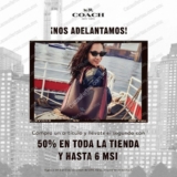 Coach Buen Fin 2019: 2do. con 50% de descuento + 6 MSI en toda la tienda