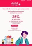 Código Coca-Cola en tu Hogar de 25% de descuento en toda la tienda