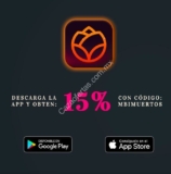 Código EnviaFlores.com de 15% de descuento adicional al pedir por la app