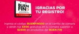 Código HEB El Buen Fin 2018 de $500 de descuento en compras de $2,500 o más
