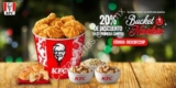 Código KFC de 20% de descuento en tu primera compra en línea