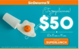 Código Sin Delantal de $50 de descuento en consumos de 8 a 11am
